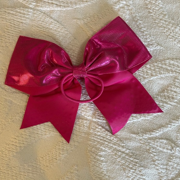 Pink Rhinestone Bow - Picture 2 of 2